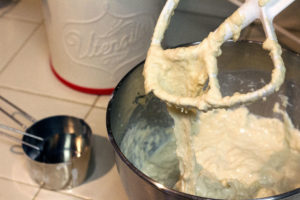 dough with paddle attachment
