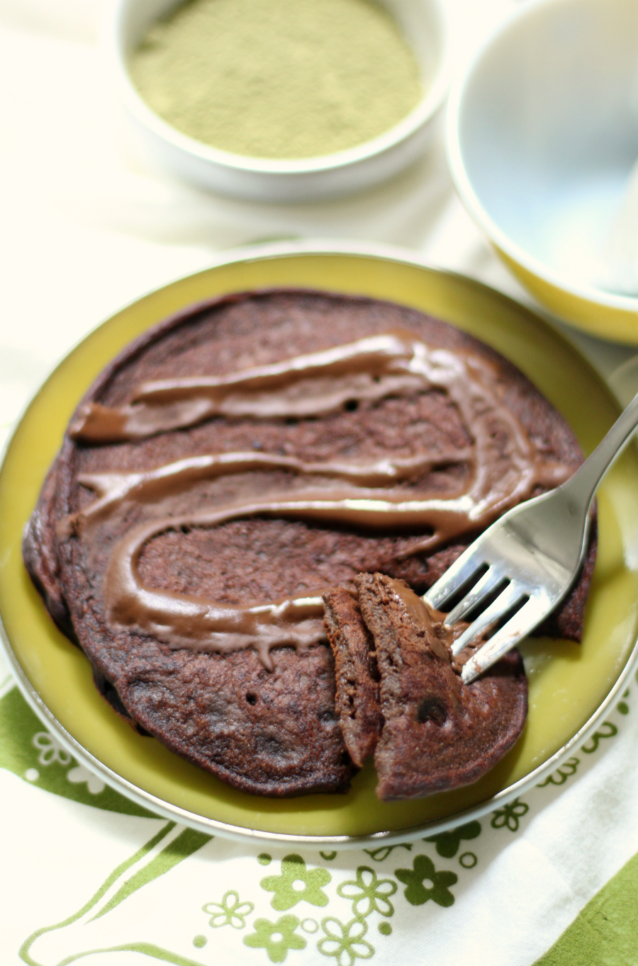 Chocolate-Matcha-Pancakes