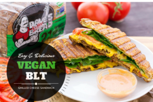 easy and delicious vegan BLT Grilled cheese sandwich recipe
