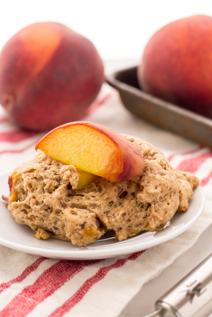 Easy vegan peach scone recipe! Perfect for a quick breakfast or even as a healthy snack