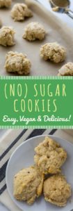 Easy vegan no sugar cookies recipe! How can you have a sugar cookie that's refined-sugar-free? Easy! Maple syrup! Easy, vegan, healthy, and delicious baking for the holiday season