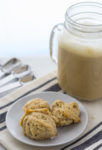 easy vegan no sugar cookies with coffee