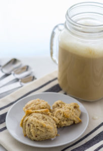 easy vegan no sugar cookies with coffee