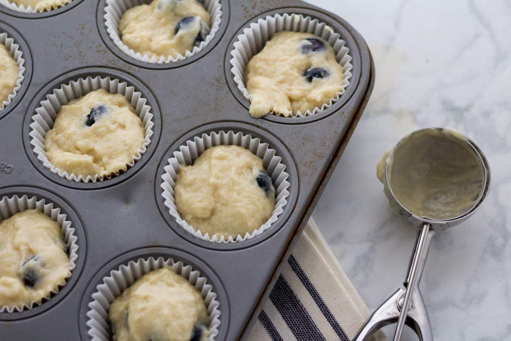 Easy vegan blueberry muffin recipe from fuss-free vegan cookbook