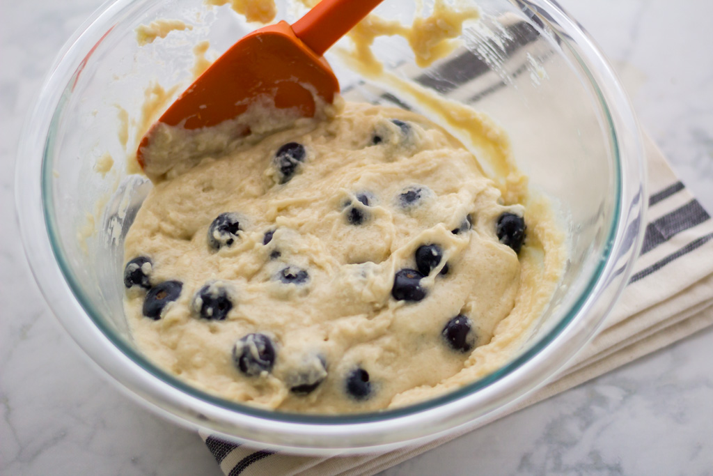 Easy vegan blueberry muffin recipe from fuss-free vegan cookbook
