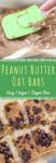 Easy vegan peanut butter oat bar recipe. No-bake, delicious, and refined sugar free! Perfect for breakfast, or even a midnight snack ;)