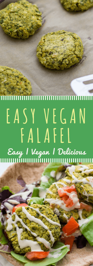 Easy vegan cilantro falafel recipe! Quick, one-bowl, gluten-free, and delicious! No frying necessary, these babes are baked in the oven