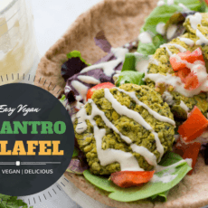 Easy vegan cilantro falafel recipe