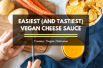 Easiest and tastiest vegan cheese sauce recipe ever! This one is made with potatoes and carrots in a blender , so simple!