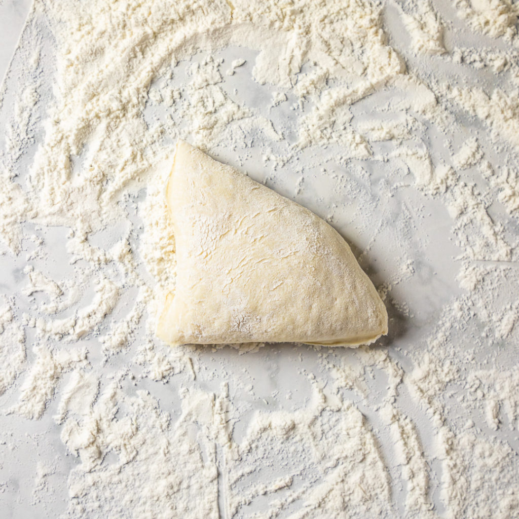 Pretzel Dough triangle