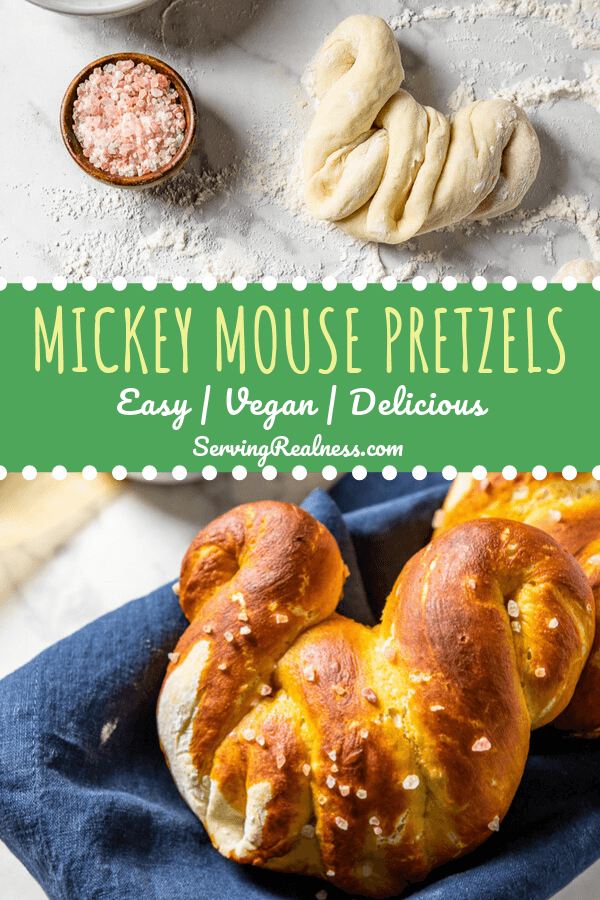 Vegan mickey mouse pretzel copycat recipe! Insanely easy and delicious