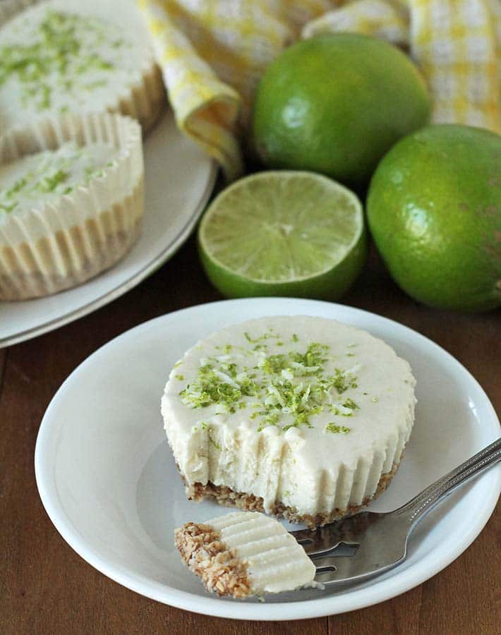 lime cheesecake included in vegan vitamix recipe roundup