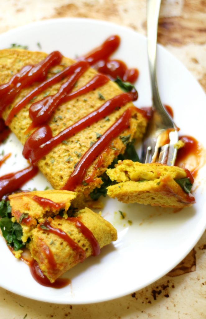 Chickpea flour is great for making high-protein vegan food
