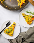 Overhead photo of Hash brown-crusted frittata recipe