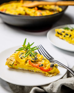 Vegan hash brown-crusted frittata hero shot